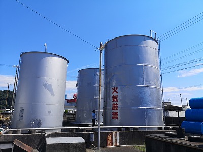 1万リットル重油タンク | 鉄リサイクルの山下商店 